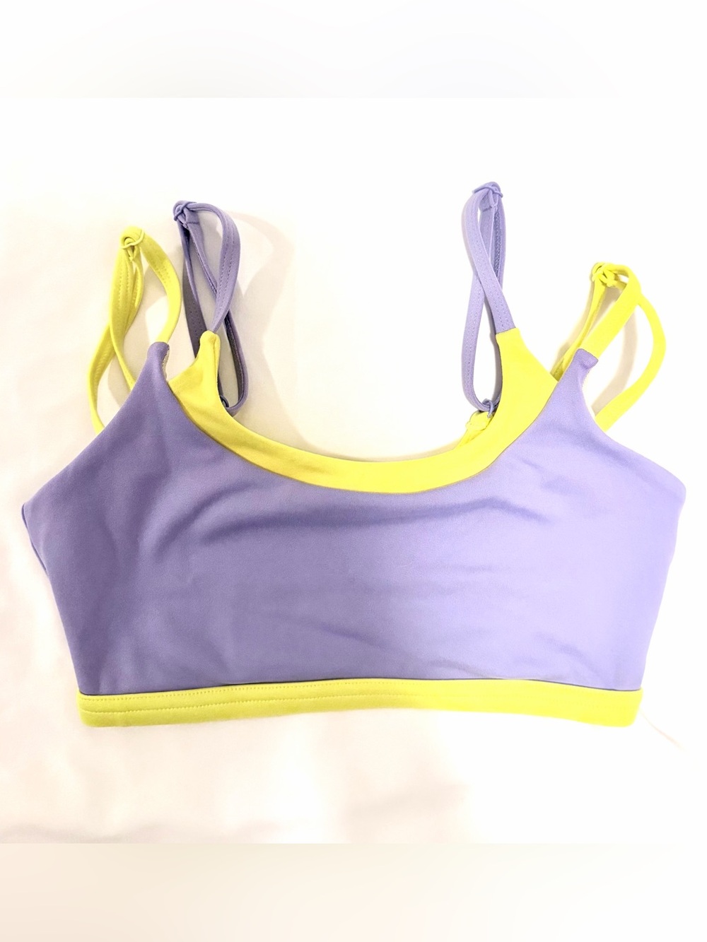 Jo and Jax Lavender and Yellow Bralette